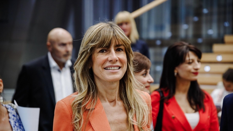 La esposa del presidente del Gobierno, Pedro Sánchez, Begoña Gómez, durante un acto en Madrid, a 15 de junio de 2022.