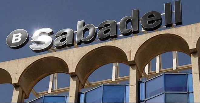 Detalle de la sede del Banco Sabadell.