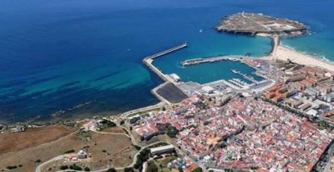 Vista del puerto de Tarifa, en Cádiz.