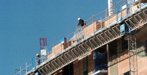 Una vivienda en construcción en Madrid.