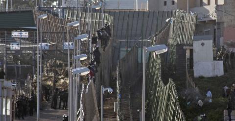 Imagen de la valla de Melilla. /REUTERS