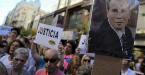 Protesta para exigir justicia tras la muerte de Nisman. / EFE