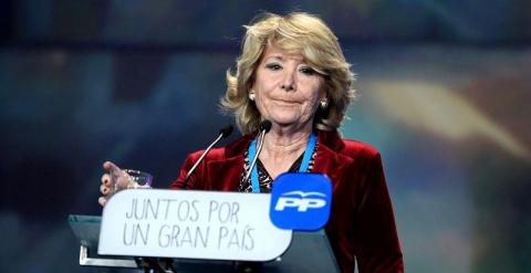 Esperanza Aguirre hoy durante la Convención Nacional del PP.  EUROPAPRESS