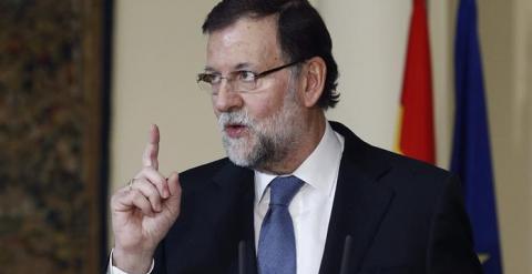 El presidente del Gobierno, Mariano Rajoy, este lunes. EFE