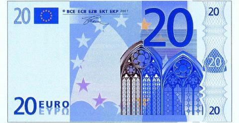 Nuevo billete de 20 euros.