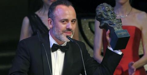 El actor Javier Gutiérrez recibe el premio a la Mejor Interpretación Masculina Protagonista. /EFE