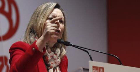 La presidenta del grupo parlamentario del PSM, Amparo Valcarce. - EFE