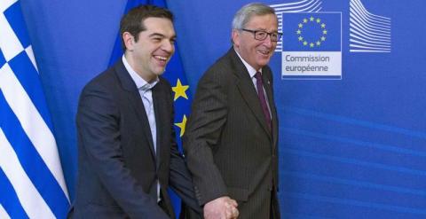 Juncker y Tsipras en una foto de archivo. REUTERS