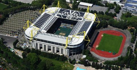 Vista aérea del Signal Iduna Park.