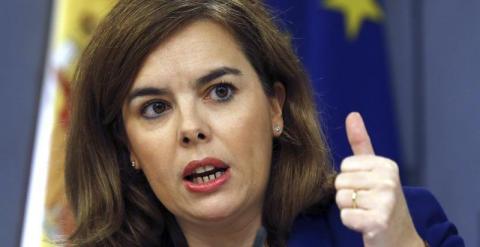 La vicepresidenta del Gobierno español, Soraya Sáenz de Santamaría. / EFE