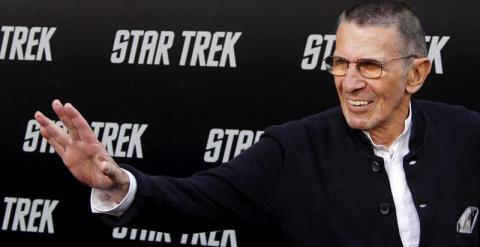 Fotografía de archivo fechada el 30 de abril de 2009 en la que se muestra al actor estadounidense Leonard Nimoy. - EFE