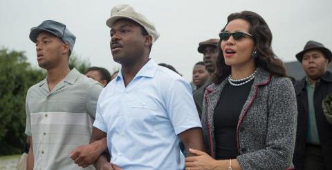 Martin Luther King durante la marcha