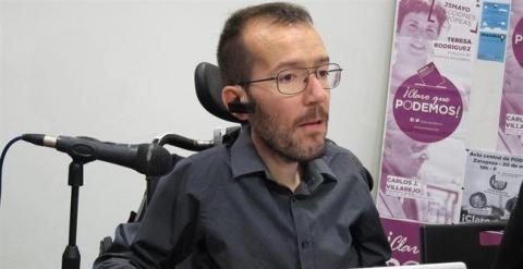 El eurodiputado Pablo Echenique se despide del Parlamento Europeo el 15 de marzo para 'dar la batalla en Aragón'./ EUROPA PRESS