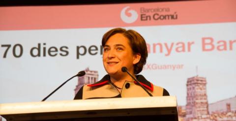 Ada Colau, en la presentación de Barcelona en Comú.
