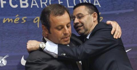 Rosell y Bartomeu. EFE/Alejandro García