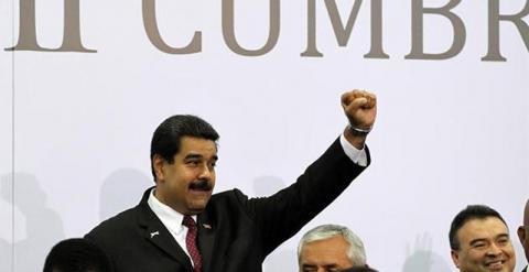 El presidente de Venezuela, Nicolás Maduro, en la VII Cumbre de las Américas. / EFE