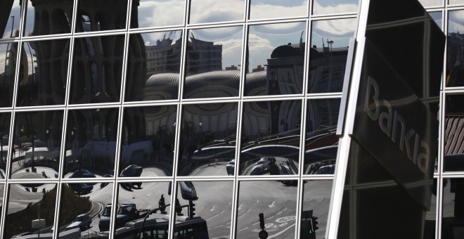 Detalle de la sede de Bankia, en Madrid. REUTERS