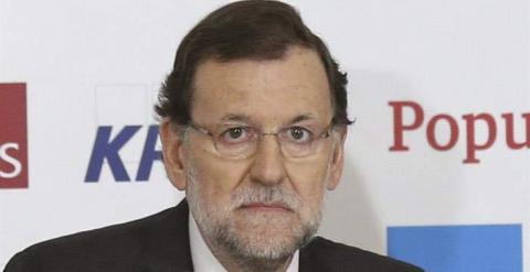 Mariano Rajoy durante su intervención. Sergio Barrenechea / (EFE)