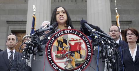 La fiscal estatal por Baltimore, Marilyn Mosby. - REUTERS