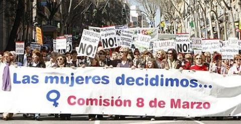 Manifestación día mujer 8 marzo./ Foto de archivo EFE