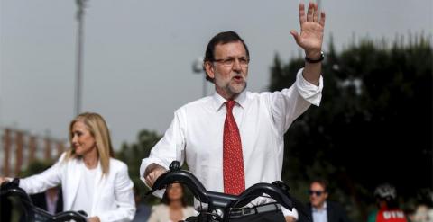 Rajoy y Cifuentes, su candidata para la Alcaldía de Madrid. Falta Aguirre. / REUTERS