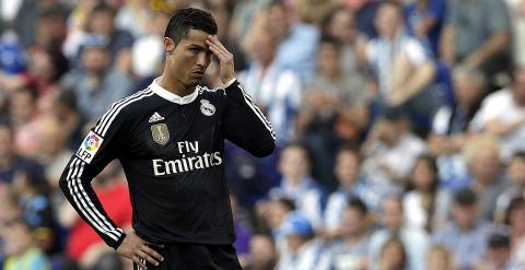 Ronaldo durante el partido frente al Espanyol. EFE/Alberto Estévez