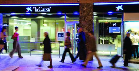 Una oficina de Caixabank.