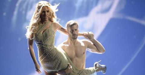 Edurne durante uno de sus ensayos para Eurovisión. - EFE