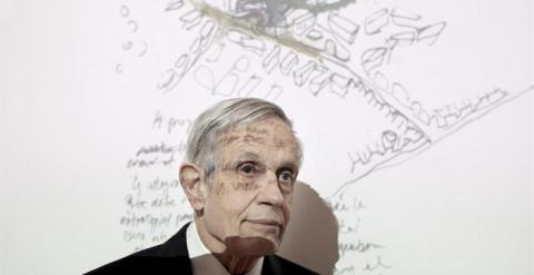 A file picture dated 25 February 2008 of Nobel Laureate, US mathematician John Nash during the press conference held in Madrid, Spain. According to reports from 24 May 2015, John Nash and his wife died on 23 May 2015 in a car accident in New Jersey, USA.