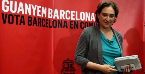 La alcaldable por Barcelona en Comú, Ada Colau. EFE/Toni Albir