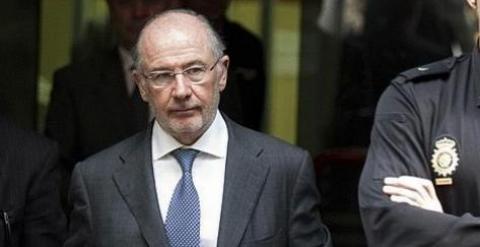 Rodrigo rato, a la salida del juzgado tras una vista por el caso Bankia. EFE