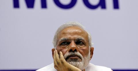 El Primer Ministro Narendra Modi, atendiendo en un evento de la comunidad cristiana / REUTERS