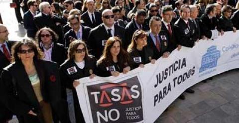 Protesta de abogados tasas judiciales