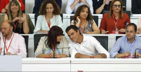 Pedro Sánchez , en la reunión del Comité Federal del PSOE. / EFE