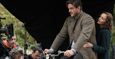 Christian Petzold, en el rodaje con los protagonistas