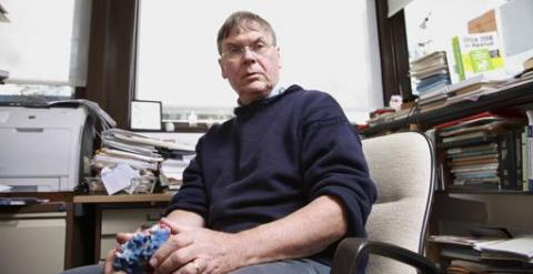 El bioquimico británico Tim Hunt, que ganó el Premio Nobel de medicina en el 2001