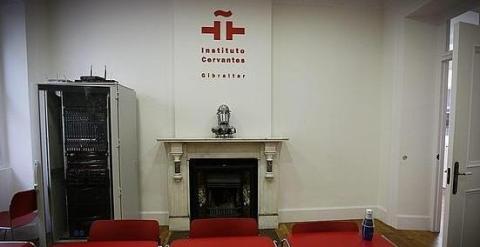 Un salón del Instituto Cervantes de Gibraltar.