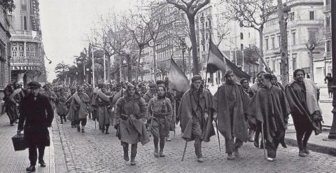 Tropas de Franco entran en Barcelona el 6 de enero de 1939