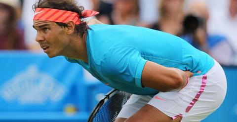 Nadal, durante el partido ante Dolgopolov. Reuters / Paul Childs