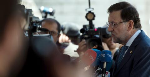 Mariano Rajoy a su llegada a la reunión de líderes del Partido Popular Europeo previa al Consejo europeo de verano / REUTERS/Eric Vidal