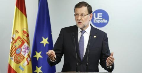 El presidente español, Mariano Rajoy, en la cumbre sobre seguridad de los jefes de Estado y de Gobierno de UE en Bruselas.- EFE/Olivier Hoslet