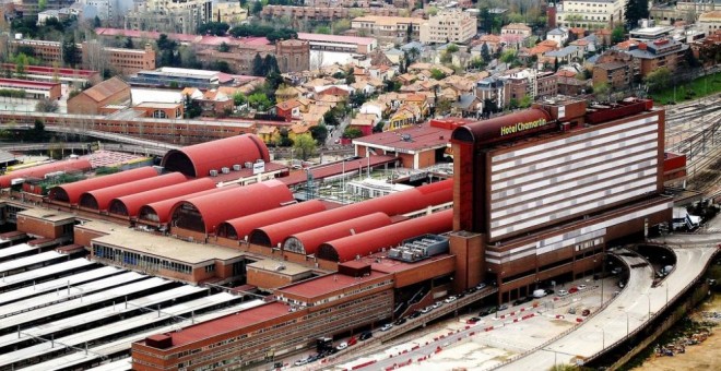 Vista aérea de la madrileña estación de Chamartín. ADIF