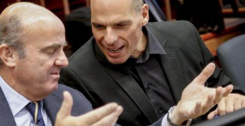 De Guindos y Varufakis EFE