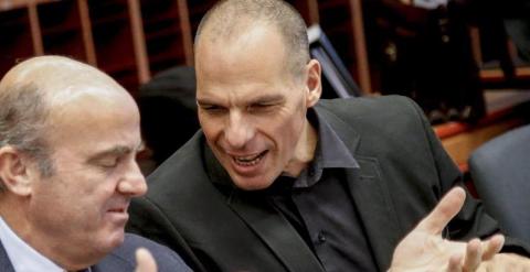 De Guindos y Varufakis EFE