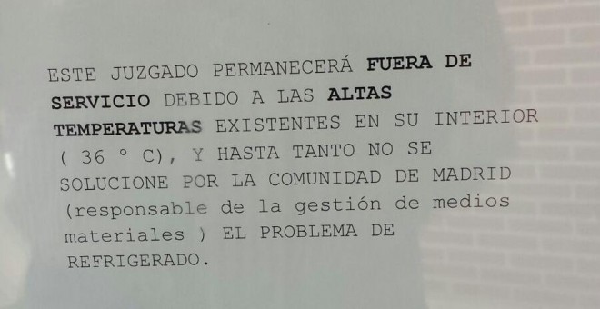 Los juzgados de Valdemoro se plantan