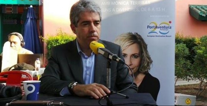 Francesc Homs durante su entrevista en Catalunya Ràdio.