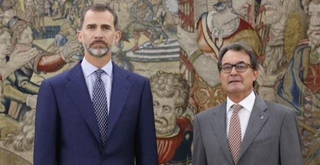 Artur Mas durante su visita al rey Felipe VI. /EP