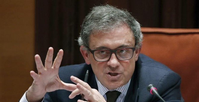 Jordi Pujol Ferrusola, hijo mayor de los Pujol Ferrusola, durante la comisión de investigación en el Parlament de Catalunya.- EFE