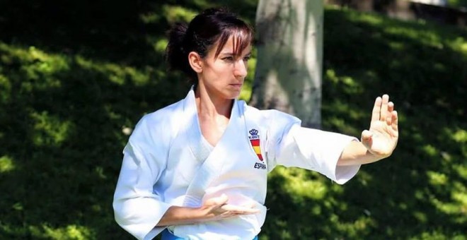 La karateka Sandra Sanchez.