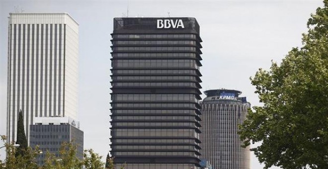 Sede del BBVA en el complejo comercial Azca, de Madrid. E.P.